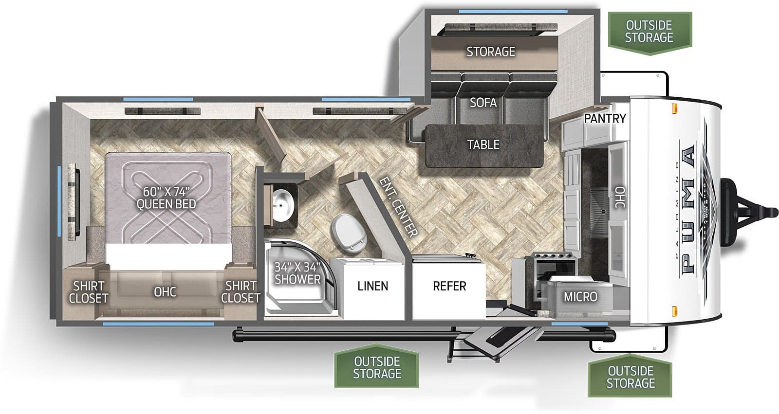 2024 Palomino Puma 22FKC