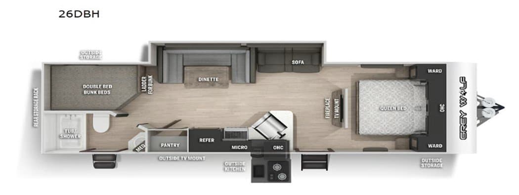 2022 Forest River 2022 Forest River Grey Wolf - thumbnail 2