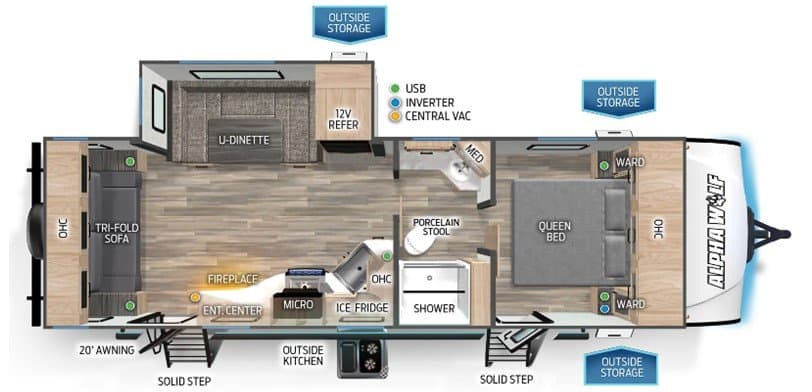 2024 Forest River 2024 Forest River Cherokee Alpha Wolf - thumbnail 2