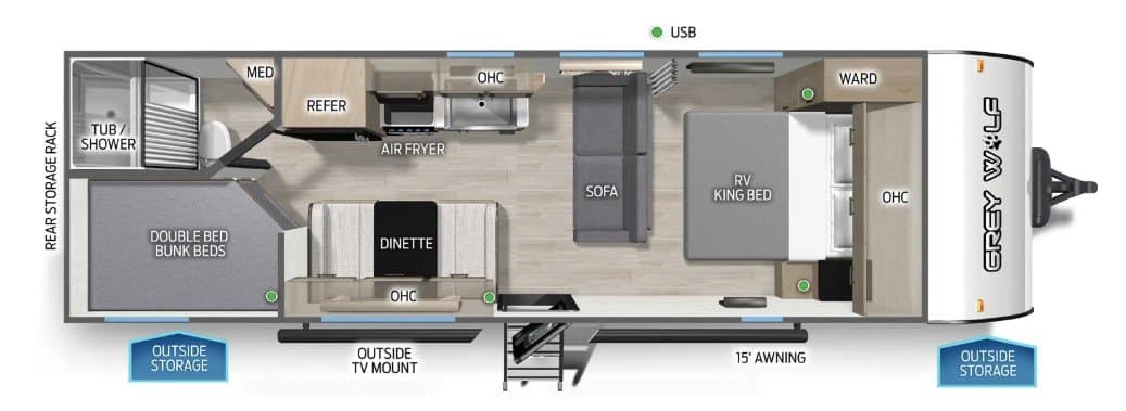 2022 Forest River 2022 Forest River Grey Wolf - image 1